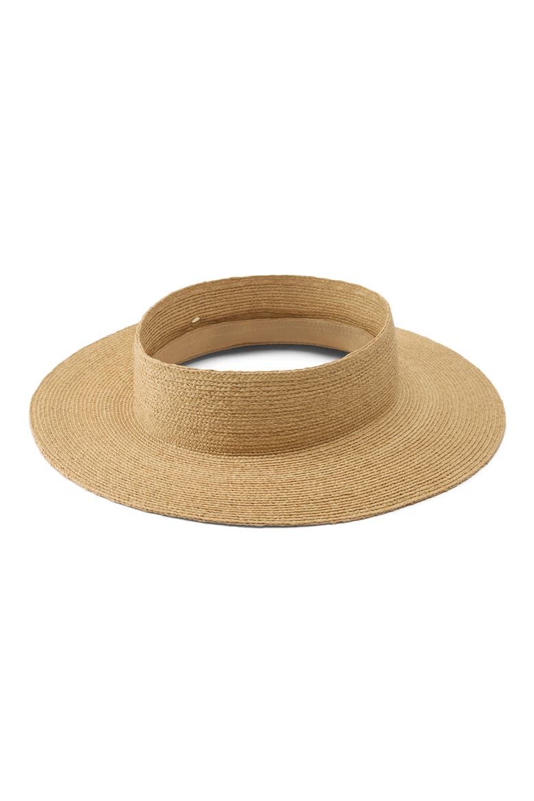 Rani Raffia Visor, Alternate, color, NATURAL