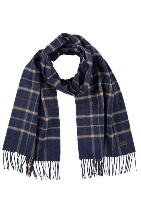 Camel Hair Plaid Scarf
