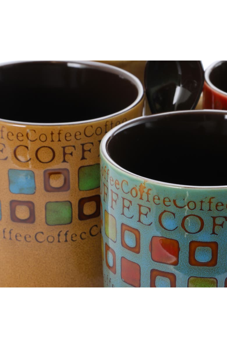 Gibson Cafe Americano 13oz Mug Set, Alternate, color, Assorted