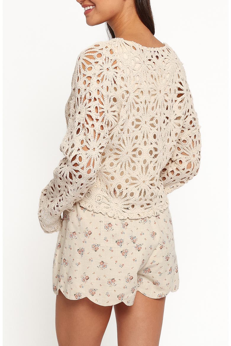 Rowley Crochet Cotton Top, Alternate, color, NATURAL