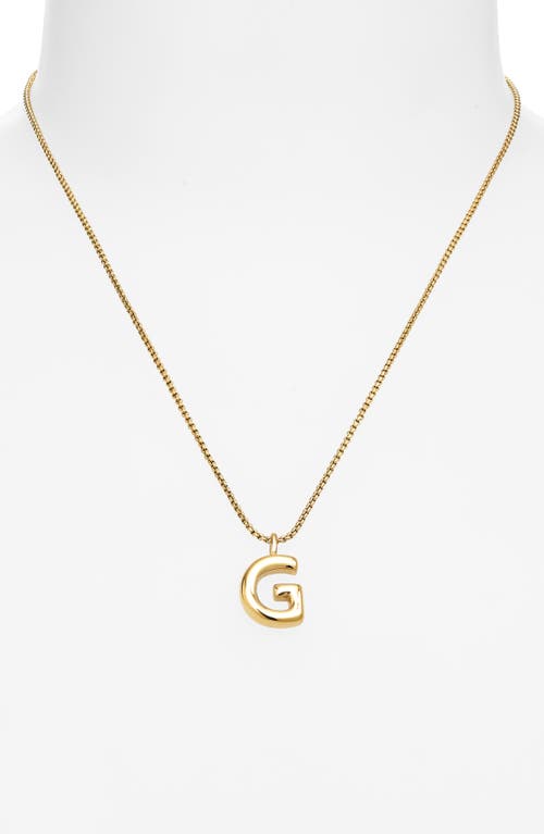 Open Edit Waterproof Bubble Initial Pendant Necklace