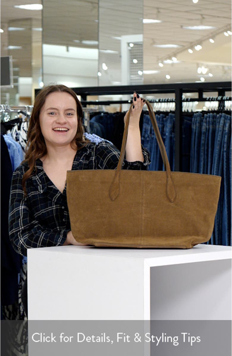 Suede Shopper Bag, sales video thumbnail