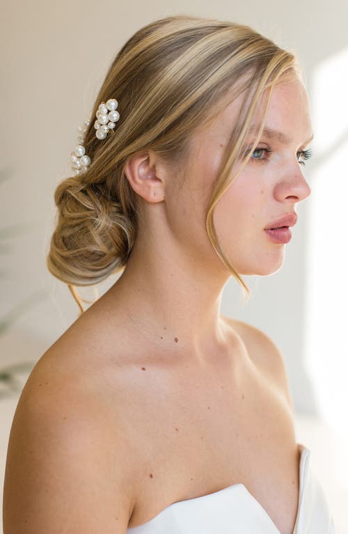 Brides And Hairpins Brides & Hairpins Ataya Comb Set Of 3 In Gold