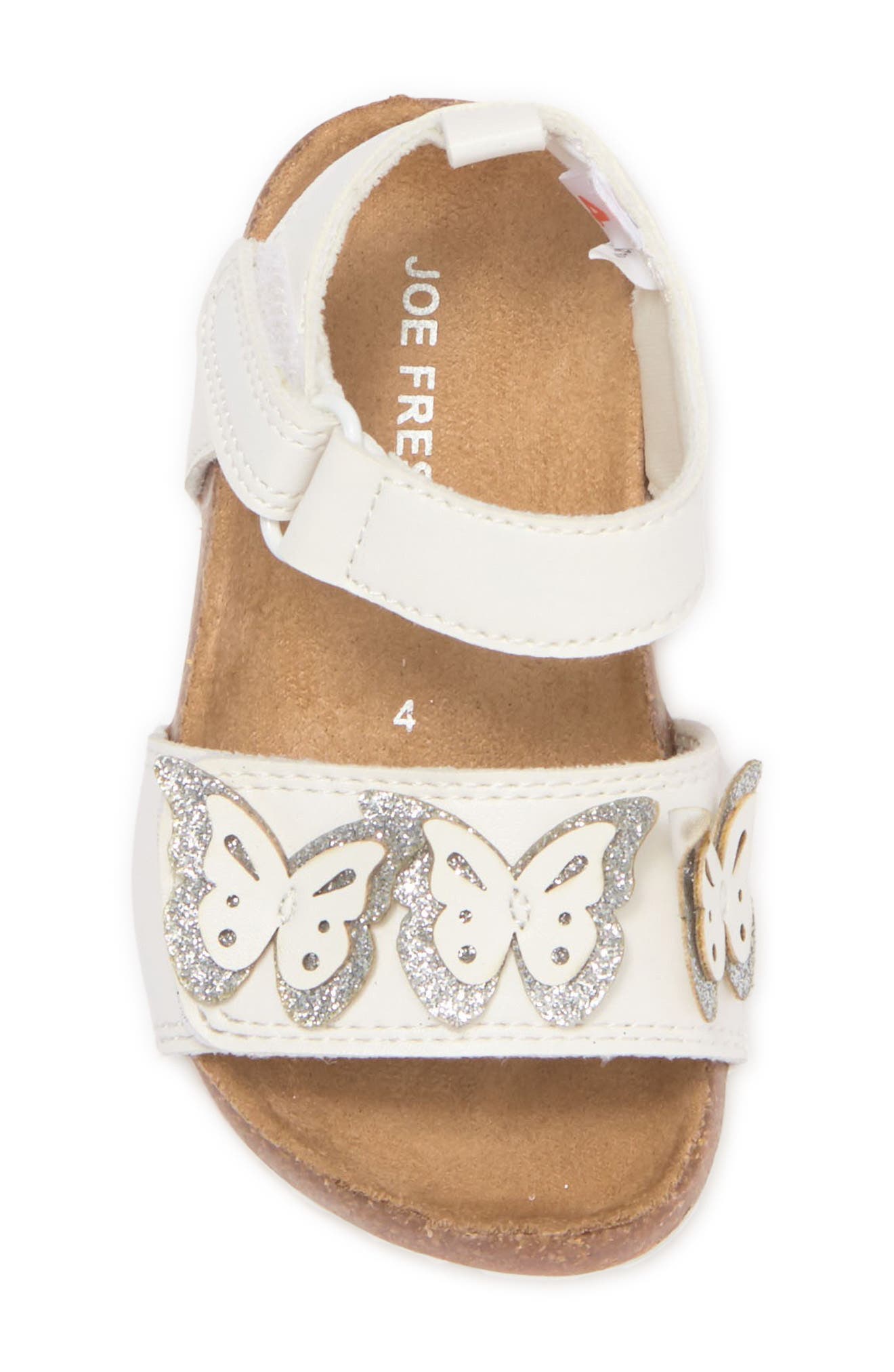 JOE FRESH Glitter Embellished Strap Sandal, Alternate, color, 
