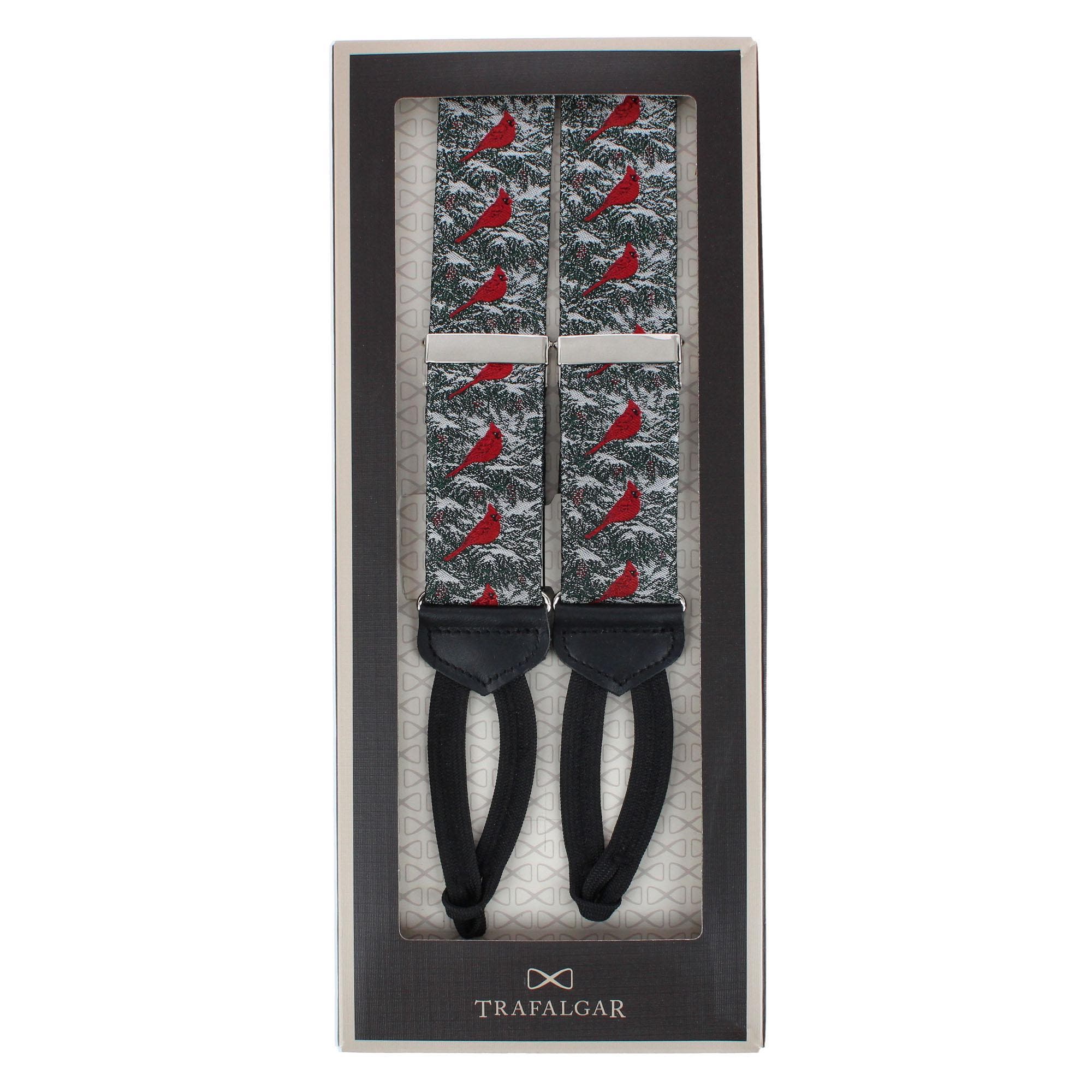 Trafalgar The Snowy Virginia Nightingale Silk Formal End Suspenders ...