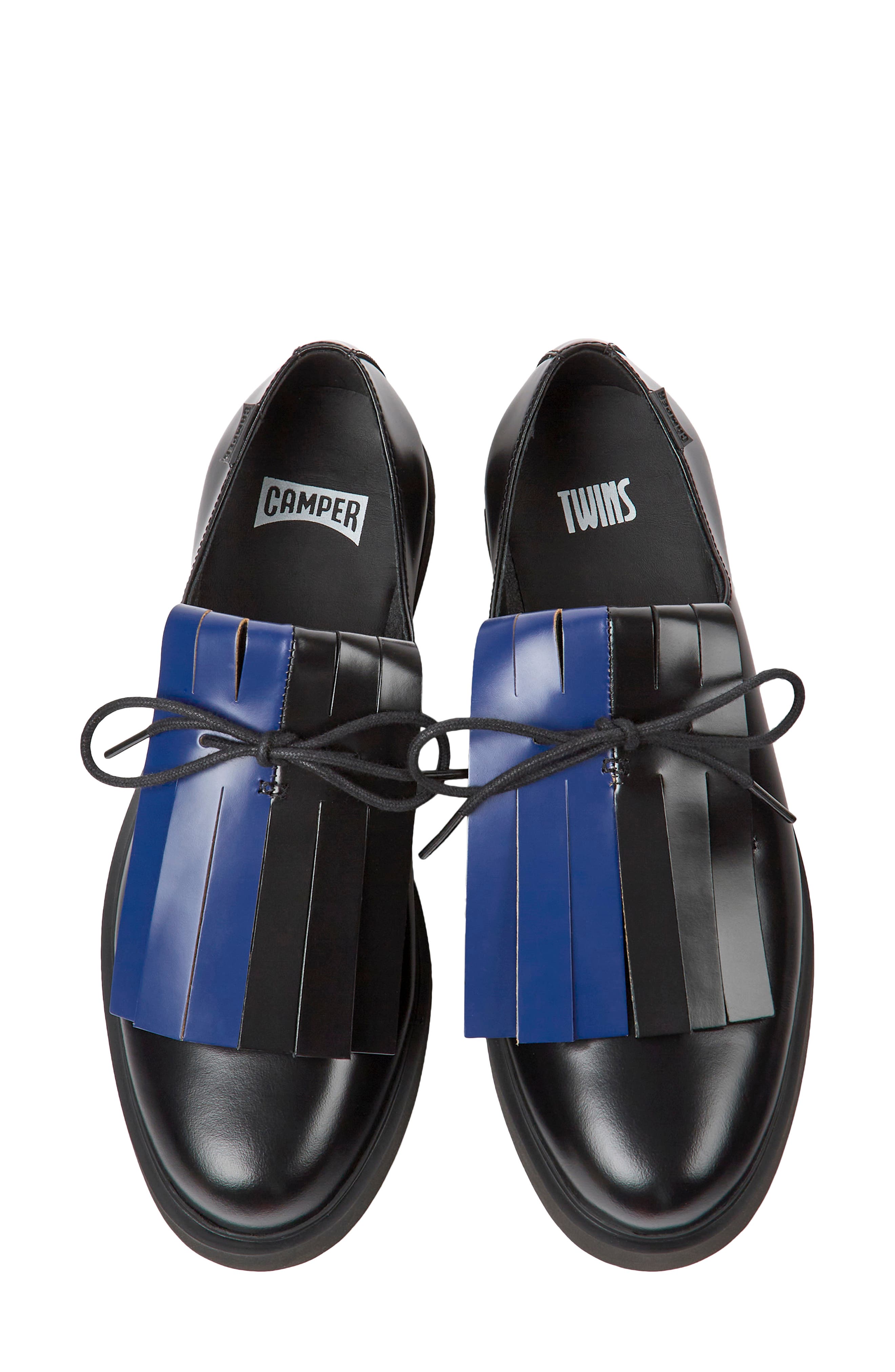 Iman Fringe Oxford, Alternate, color, BLACK