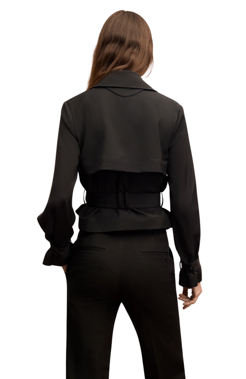 M.m.lafleur Scotte Air Twill Jacket In Black