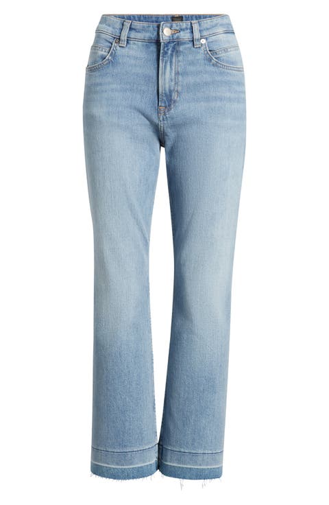 Soft Kick Flare Jeans (Bright Blue)