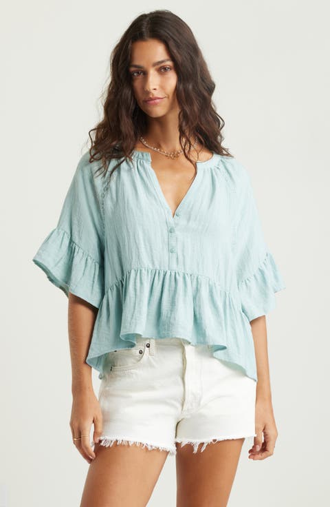 Ruffle Peplum Top