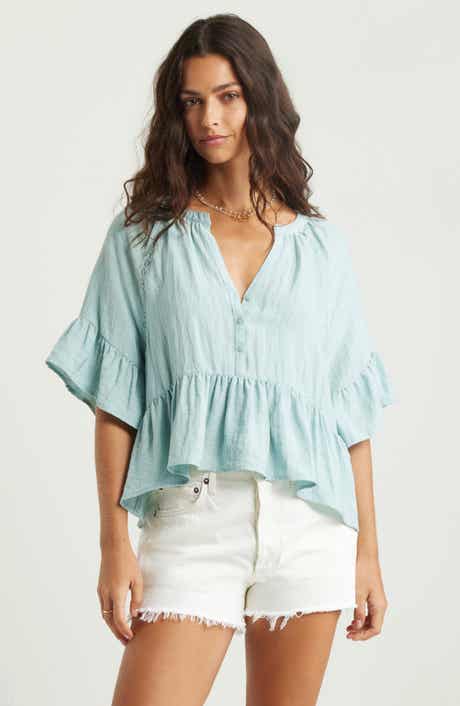 Treasure & Bond Ruffle Peplum Top
