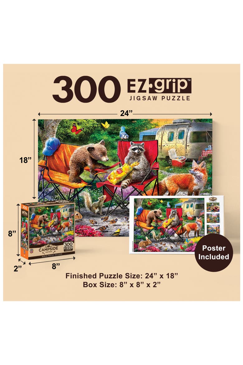 Snack Bandits 300 Piece Jigsaw Puzzle, Alternate, color, Multicolor