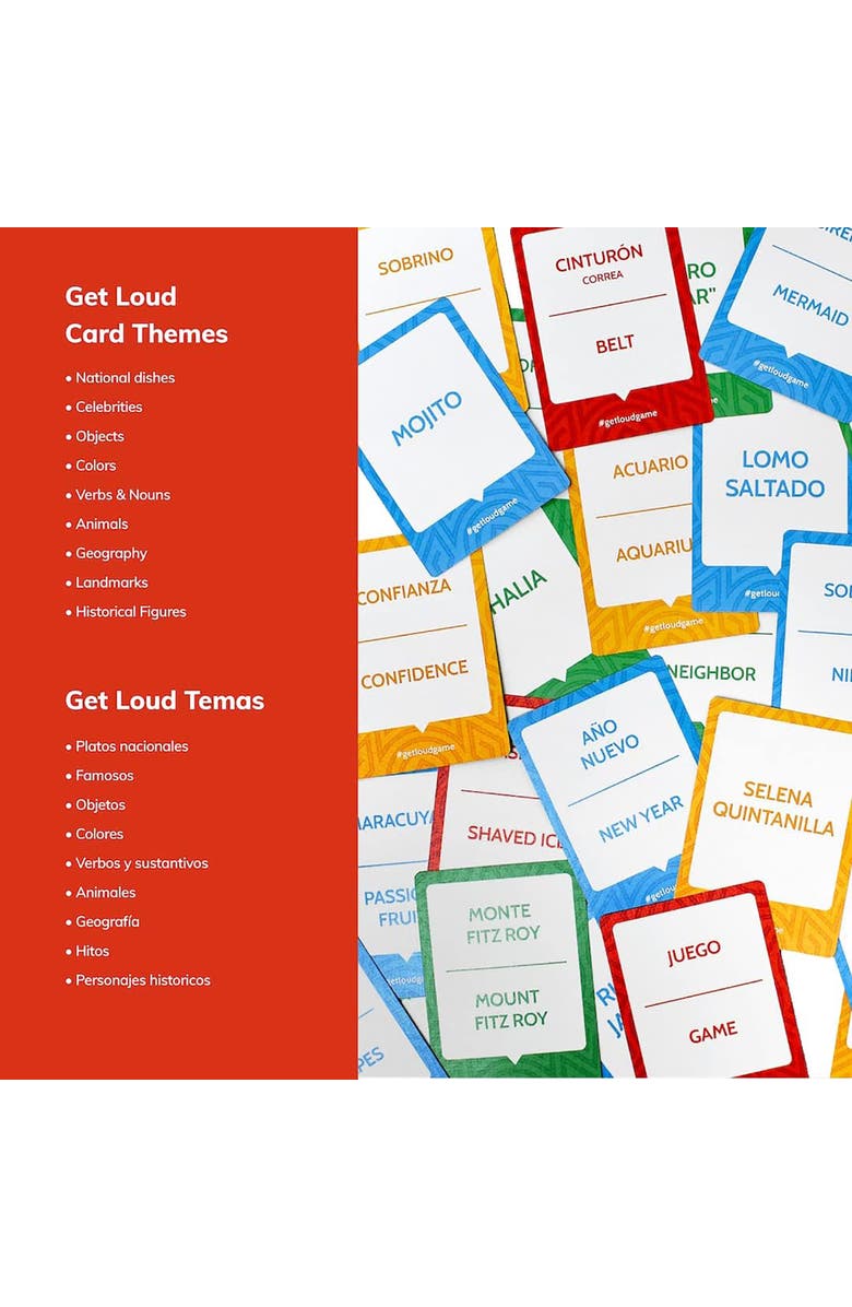 Tragos Get Loud The Bilingual Guessing Word Game,Party Game, Age 8+, Alternate, color, Multicolored