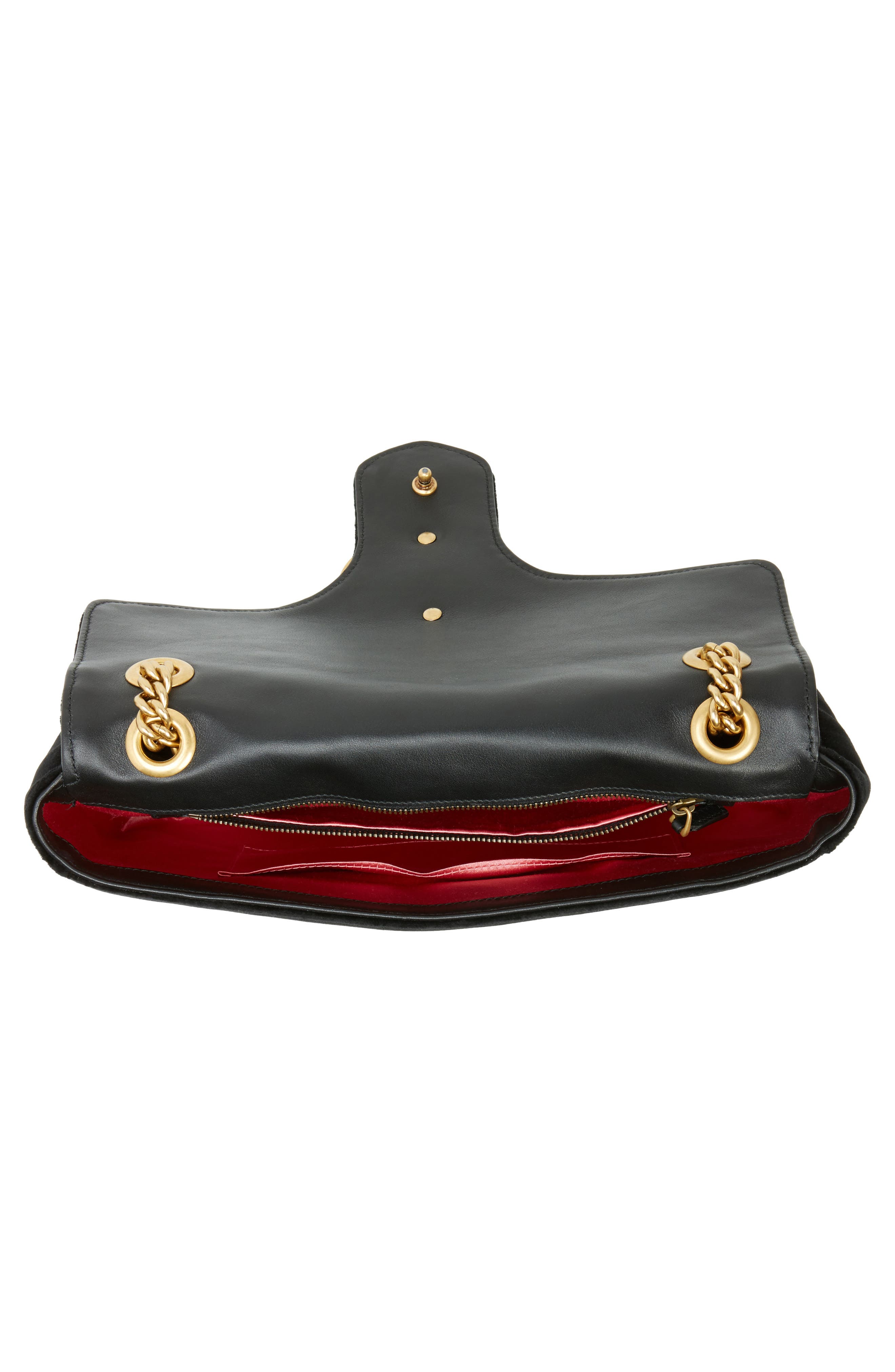 Gucci Medium GG Marmont 2.0 Matelassé Velvet Shoulder Bag, Alternate, color, 