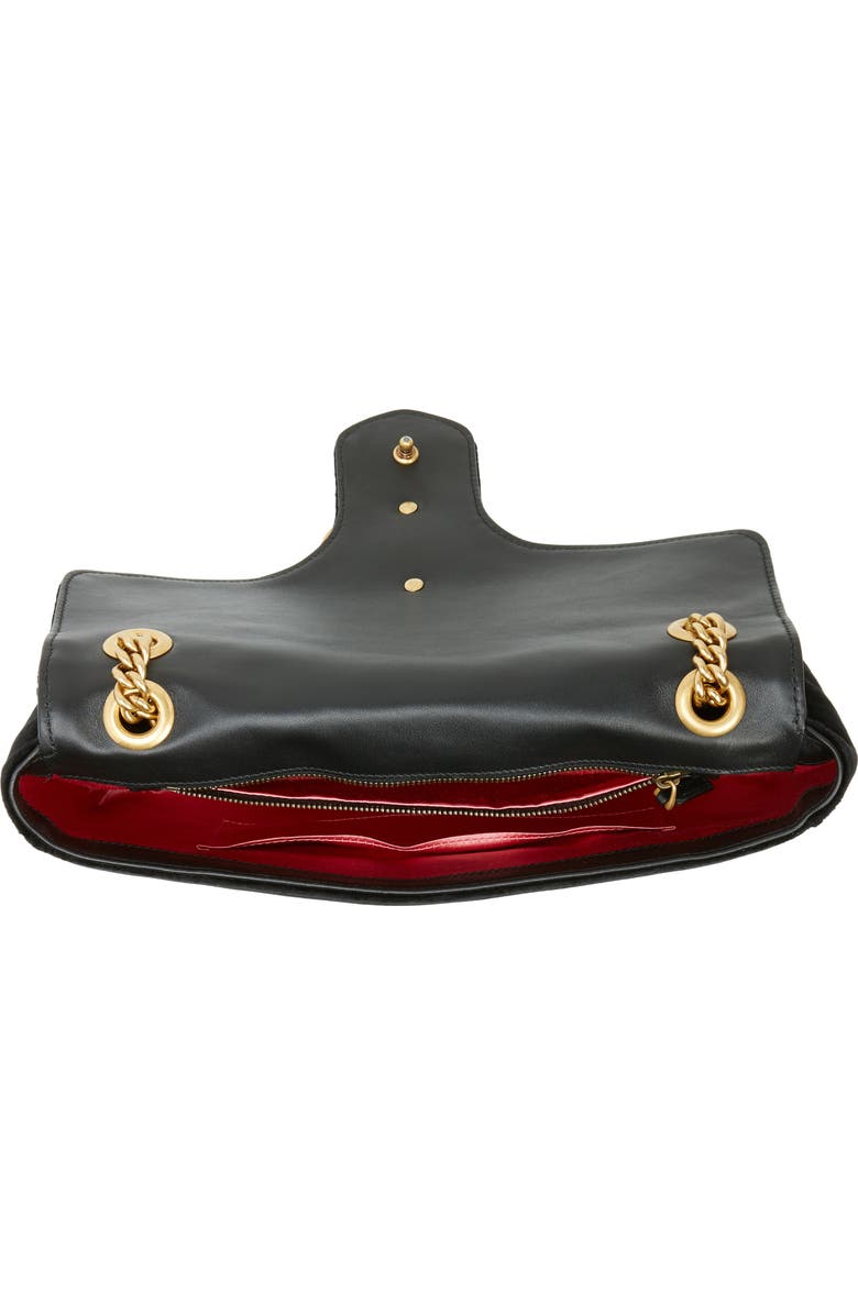Gucci Medium GG Marmont 2.0 Matelassé Velvet Shoulder Bag, Alternate, color,