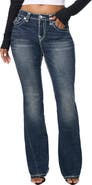 True Religion Joey Mid Rise Flare Jeans
