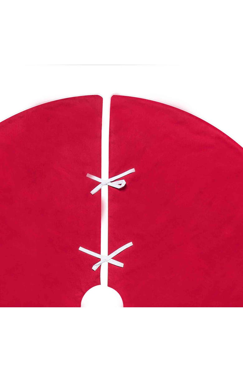 C&F Home Sea Life 100% Cotton Red Christmas Tree Skirt 54", Alternate, color, Red