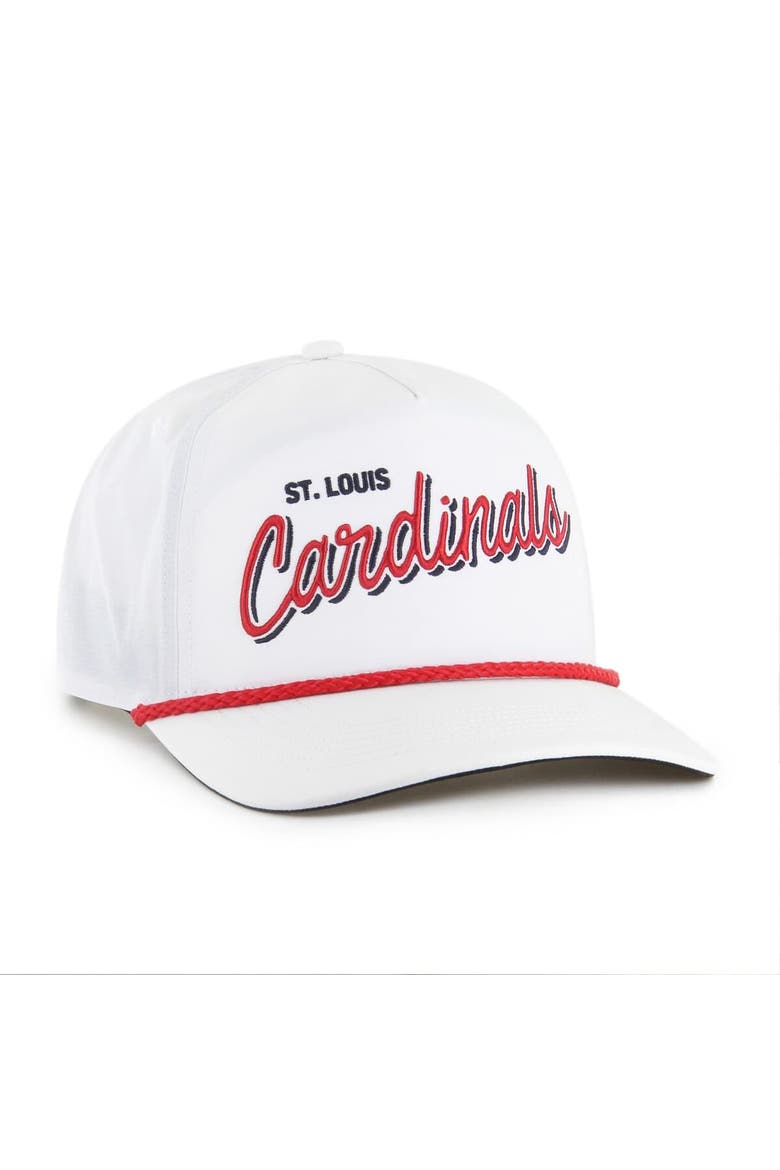 Men's '47  White St. Louis Cardinals Brrr Fairway Hitch Adjustable Hat, Alternate, color, White