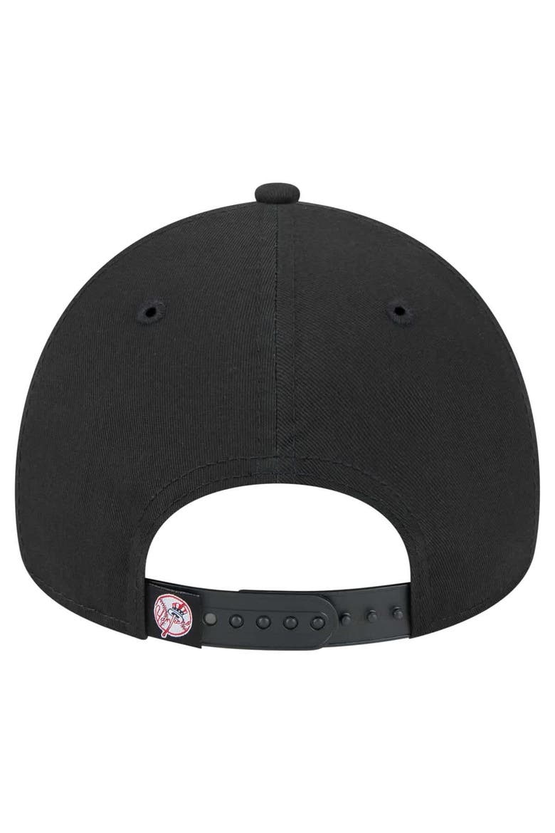 Men's New Era Black New York Yankees 9FORTY A-Frame Adjustable Hat, Alternate, color, Black