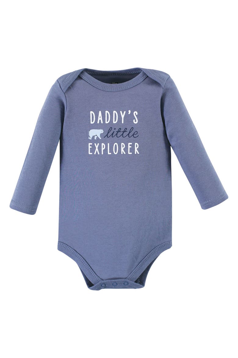 Soft Cotton Long-Sleeve Infant Bodysuit Bundle, Alternate, color, Mommys New Man