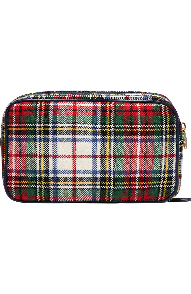 Stoney Clover Lane Double Zip Plaid Pouch, Alternate, color, Plaid