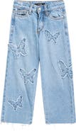 Joe's Jeans Kids' Butterfly Patch Wide Leg Jeans