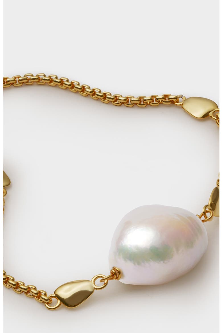 Sol Pearl Bracelet, Alternate, color, Gold