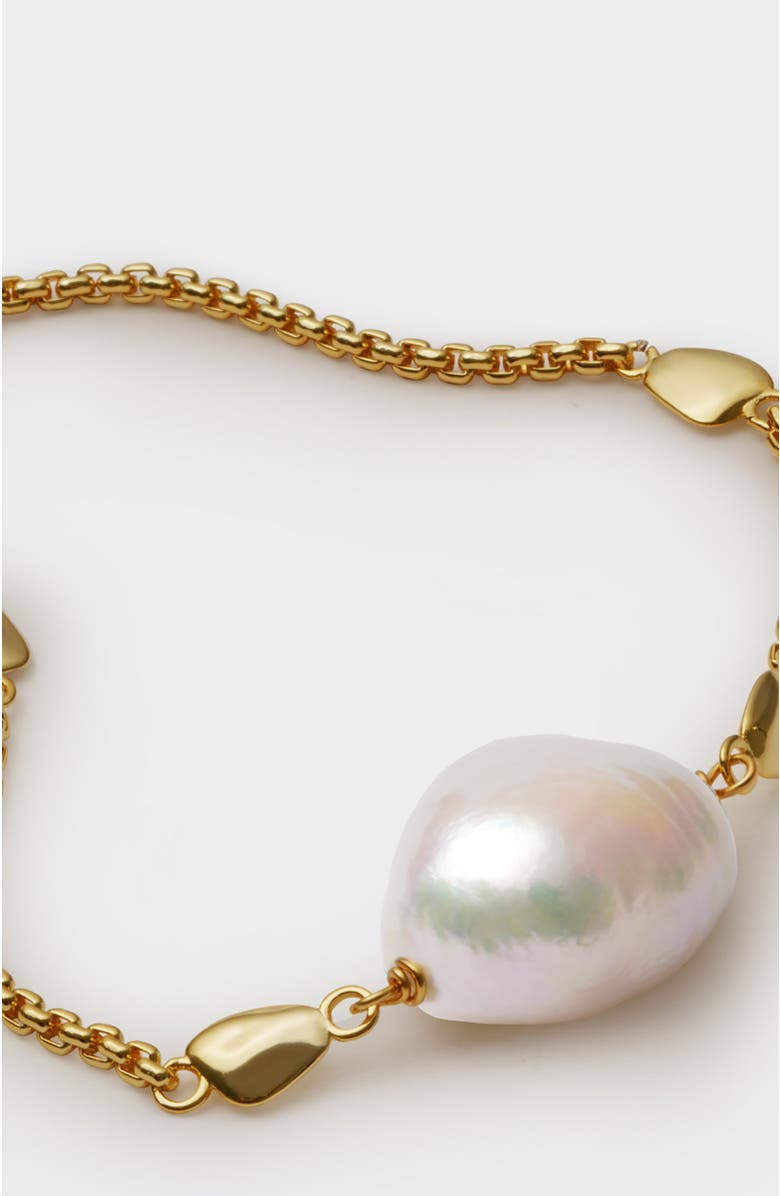 Katie Loxton Sol Pearl Bracelet, Alternate, color, Gold Coated