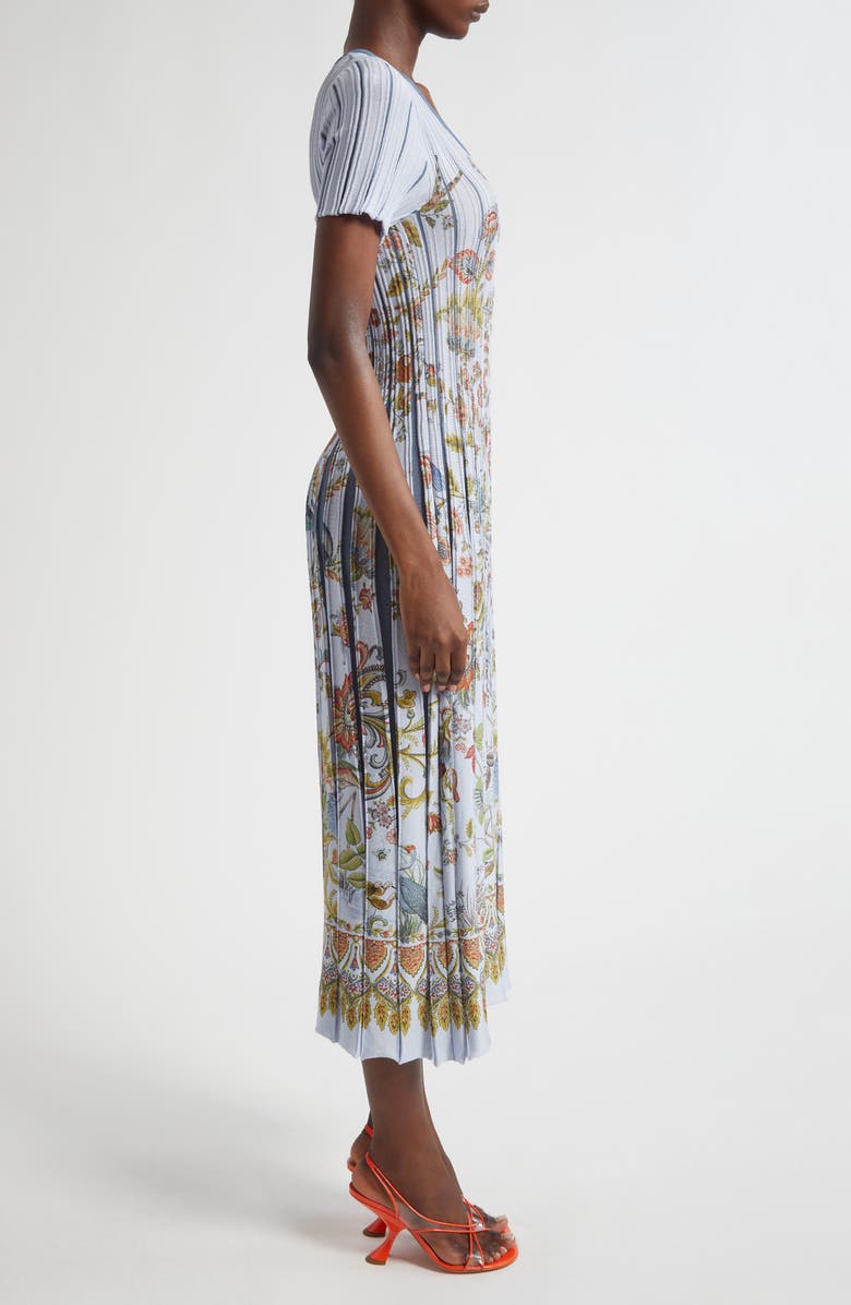 Etro Floral Knit Midi Dress, Alternate, color, Stampa F.do Bianco
