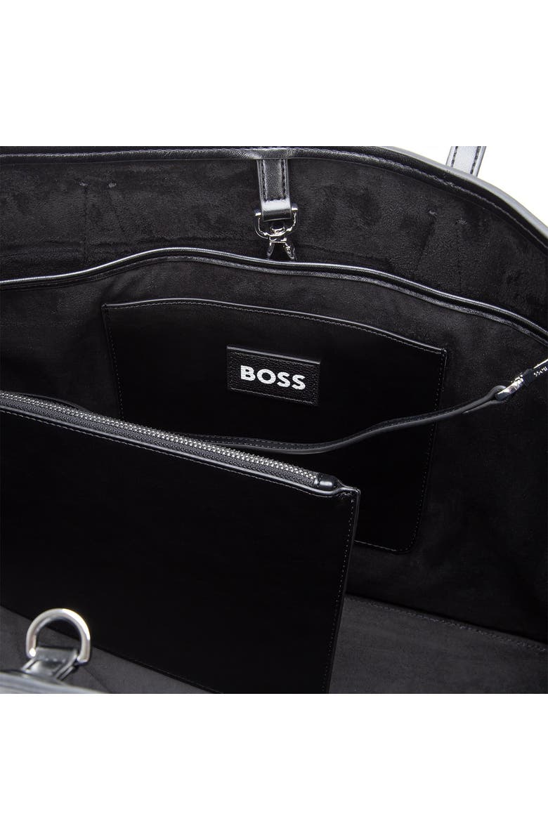 BOSS Liriel Faux Leather Shopper Bag, Alternate, color,