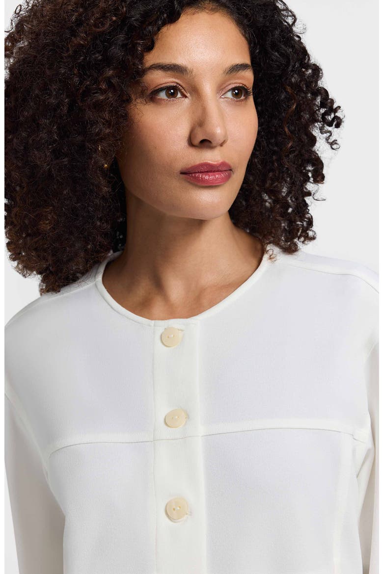 Valerie Crepe Knit Jacket, Alternate, color, ECRU