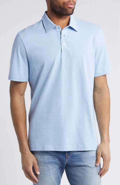 Faherty Movement Stripe Piqué Polo
