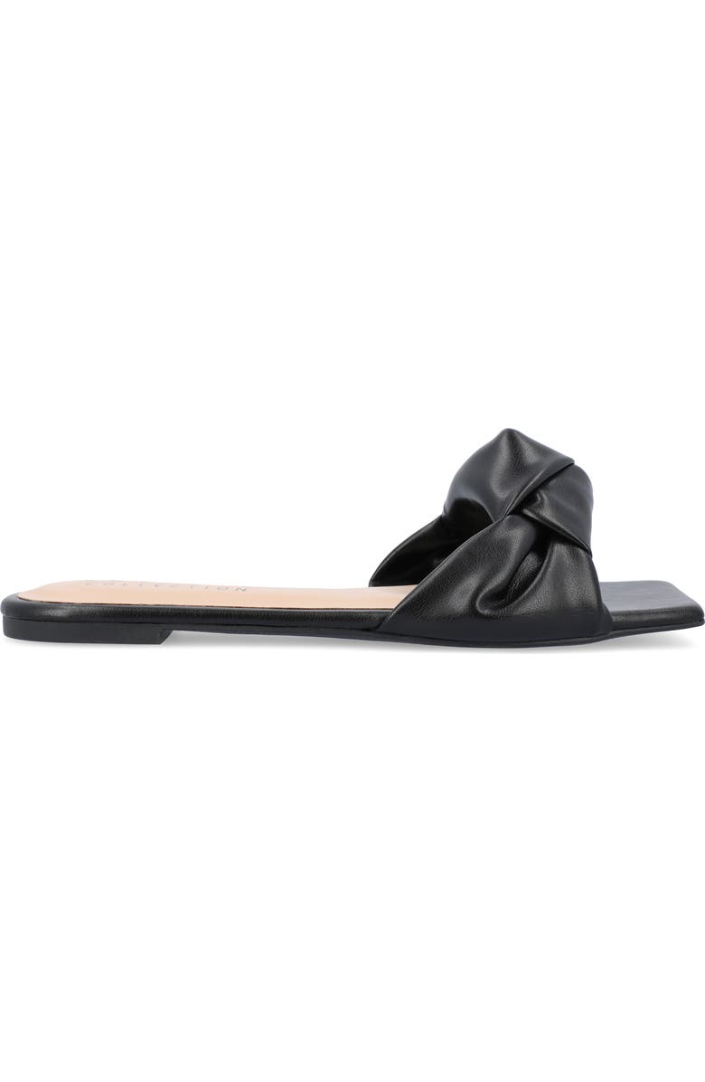 Journee Collection Dianah Sandal, Alternate, color, Black