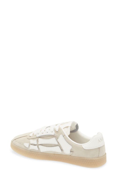 Amiri Pacific Bones Low-top Sneakers With Rubber Sole In Nude
