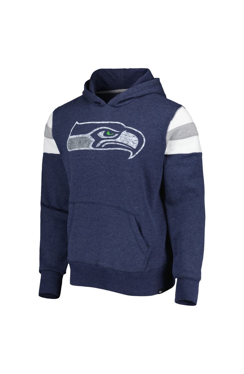 '47 Men's '47 Heathered Blue Seattle Seahawks Premier Nico Pullover Hoodie, Alternate, color, Blue