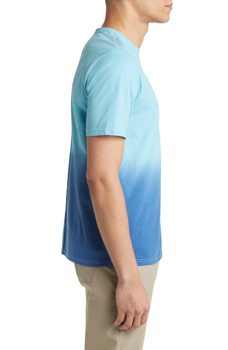 Stone Rose Dip Dye Pocket T-Shirt, Alternate, color, Turquoise