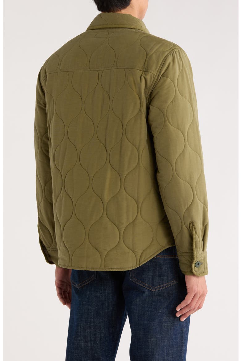 Quilted Shirt Jacket, Alternate, color, OLIVE NIGHT