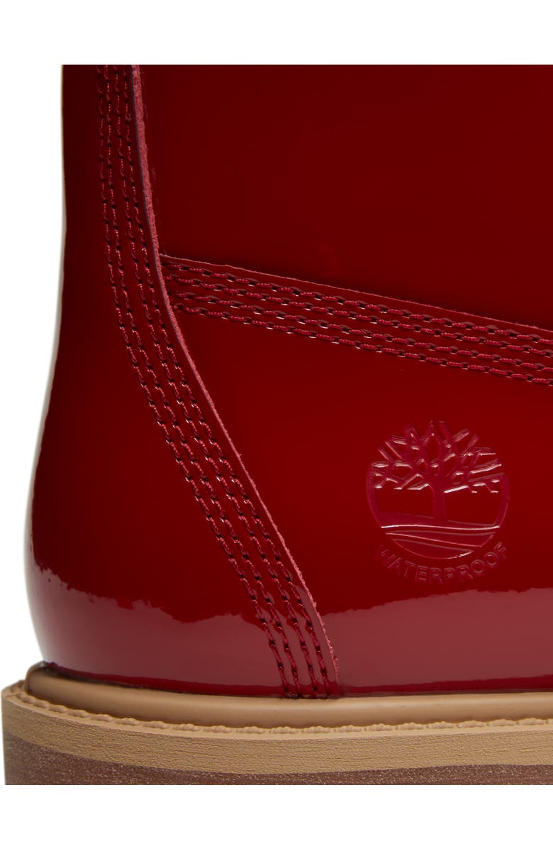 Timberland Premium Leather Boot, Alternate, color, Med Red Patent