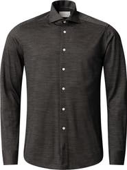 Eton Contemporary Fit Solid Jersey Button-Up Shirt