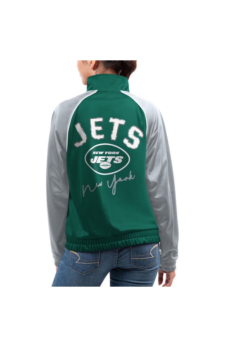 G-III 4HER BY CARL BANKS Women's G-III 4Her by Carl Banks Green New York Jets Showup Fashion Dolman Full-Zip Track Jacket, Alternate, color, 