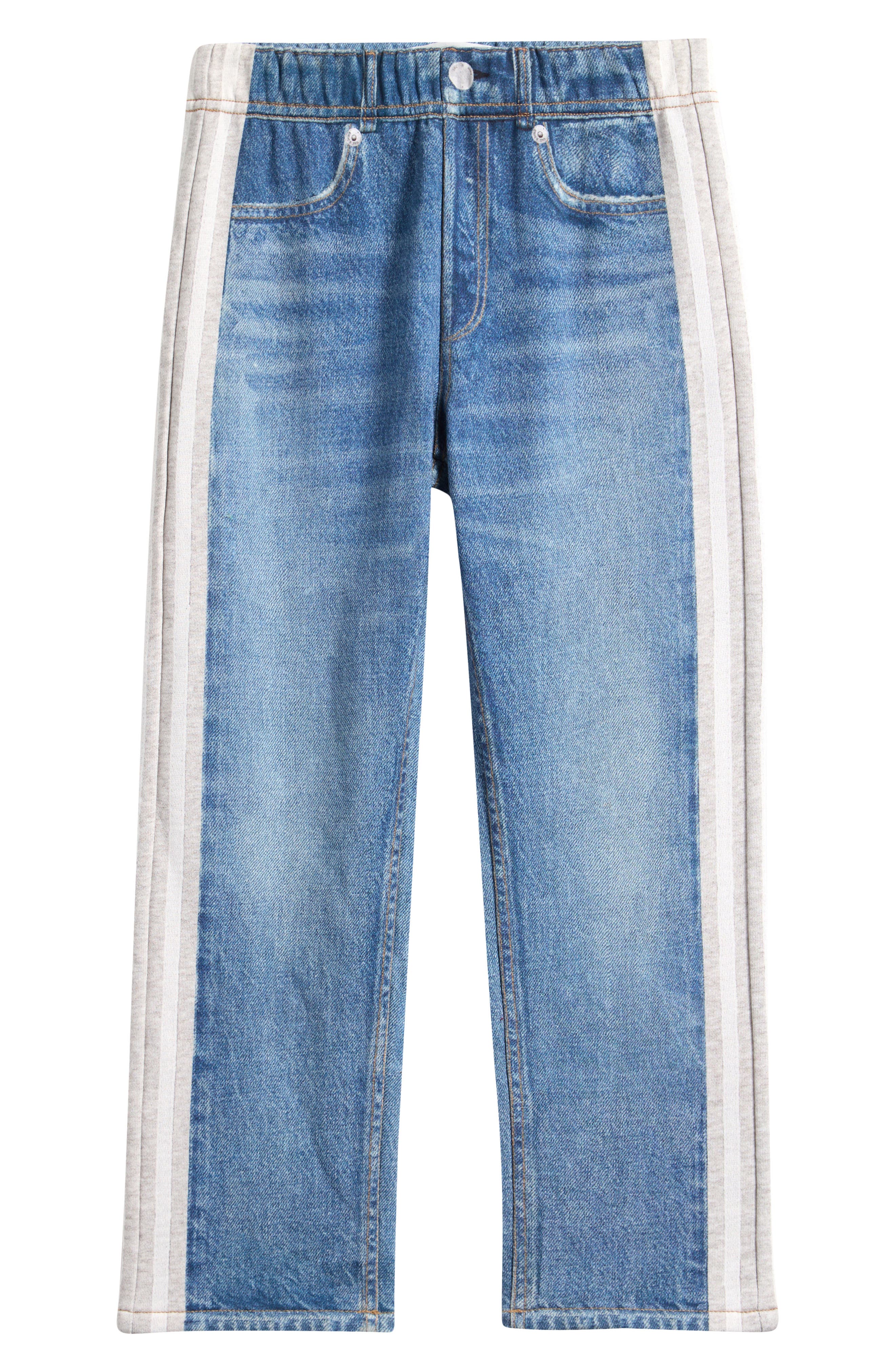Rag & Bone Kids' Mini Miramar Mixed Media Pants In Blue