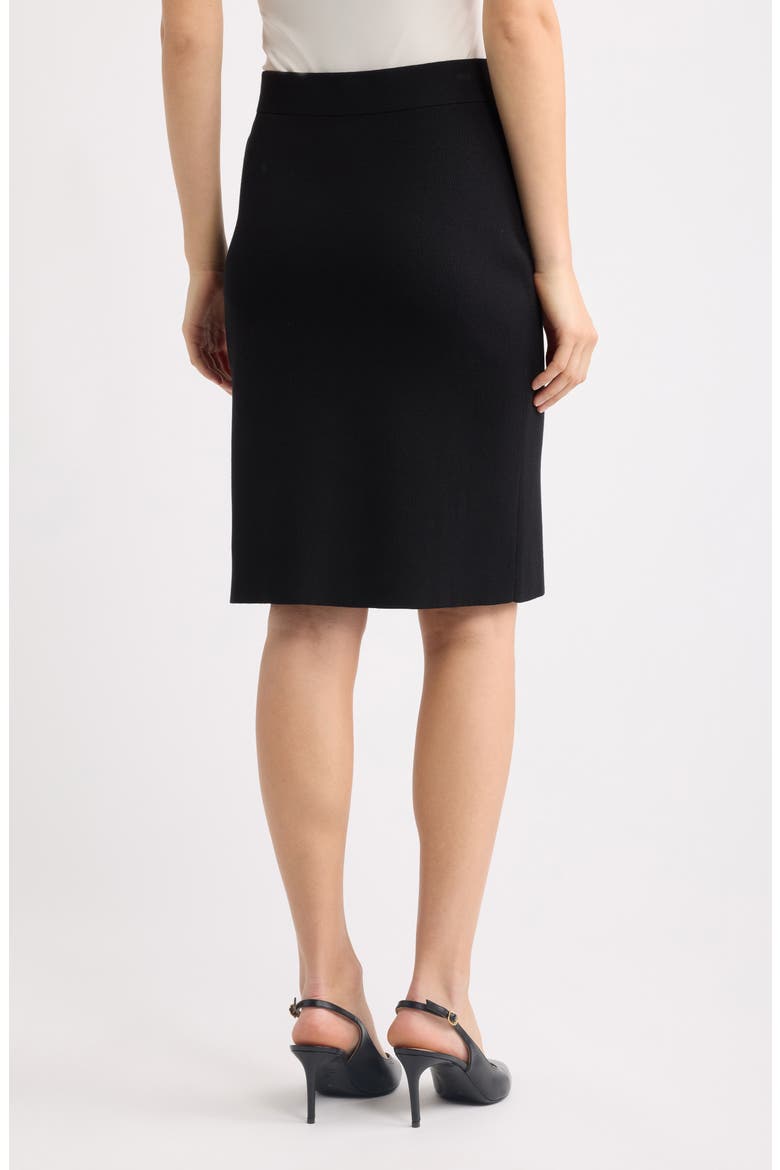 Rib Pencil Skirt, Alternate, color, ANNE BLACK