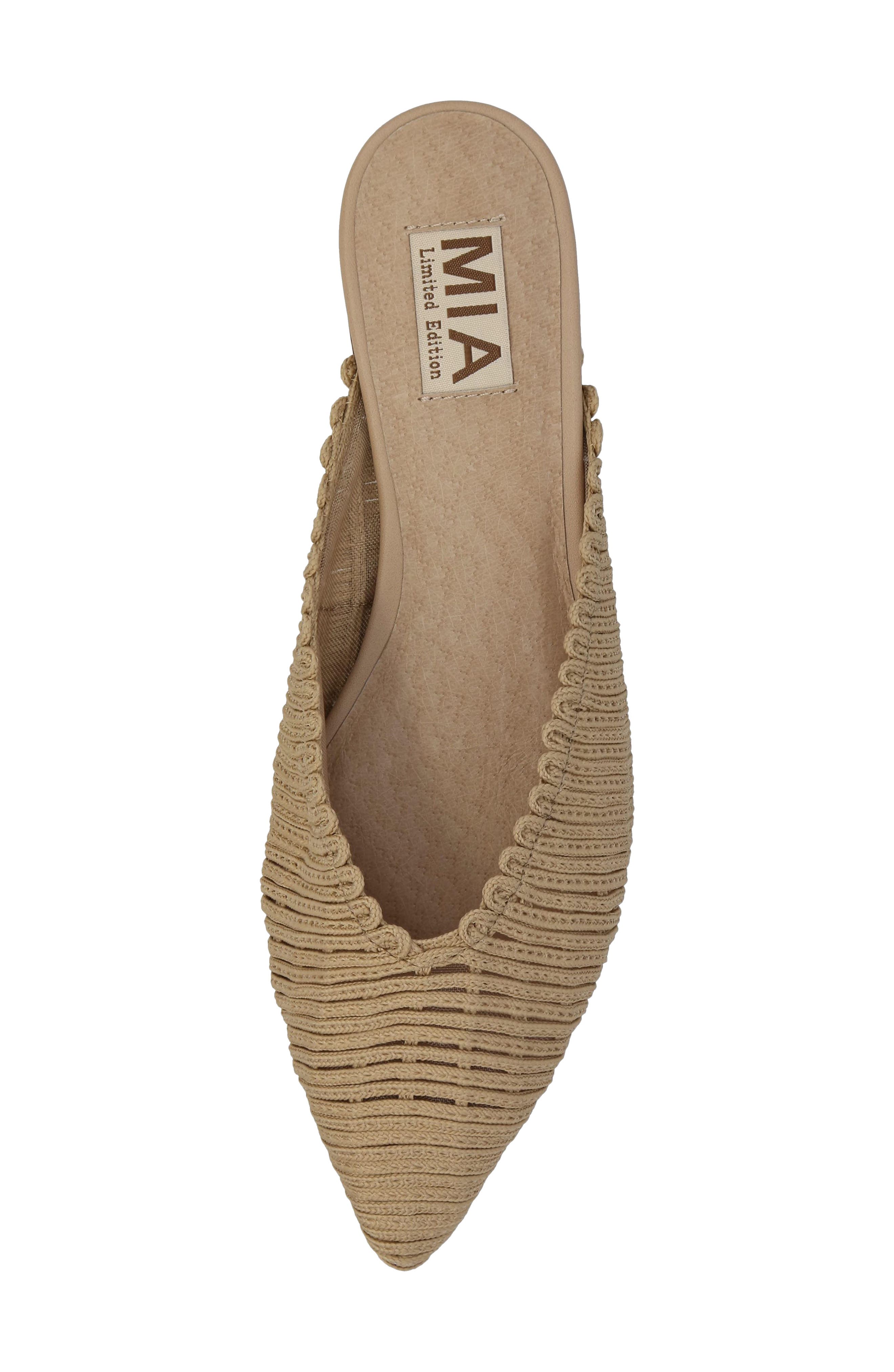 Abia Pointed Toe Mule, Alternate, color, NATURAL