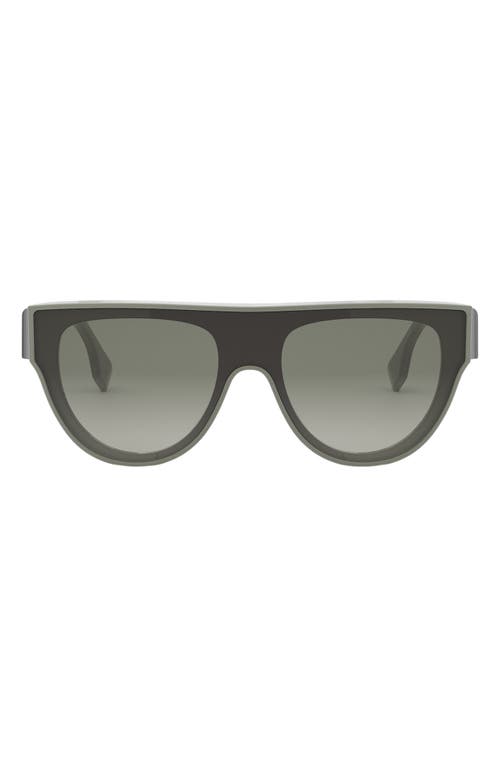 Fendi ' First 139mm Flat Top Sunglasses In Green