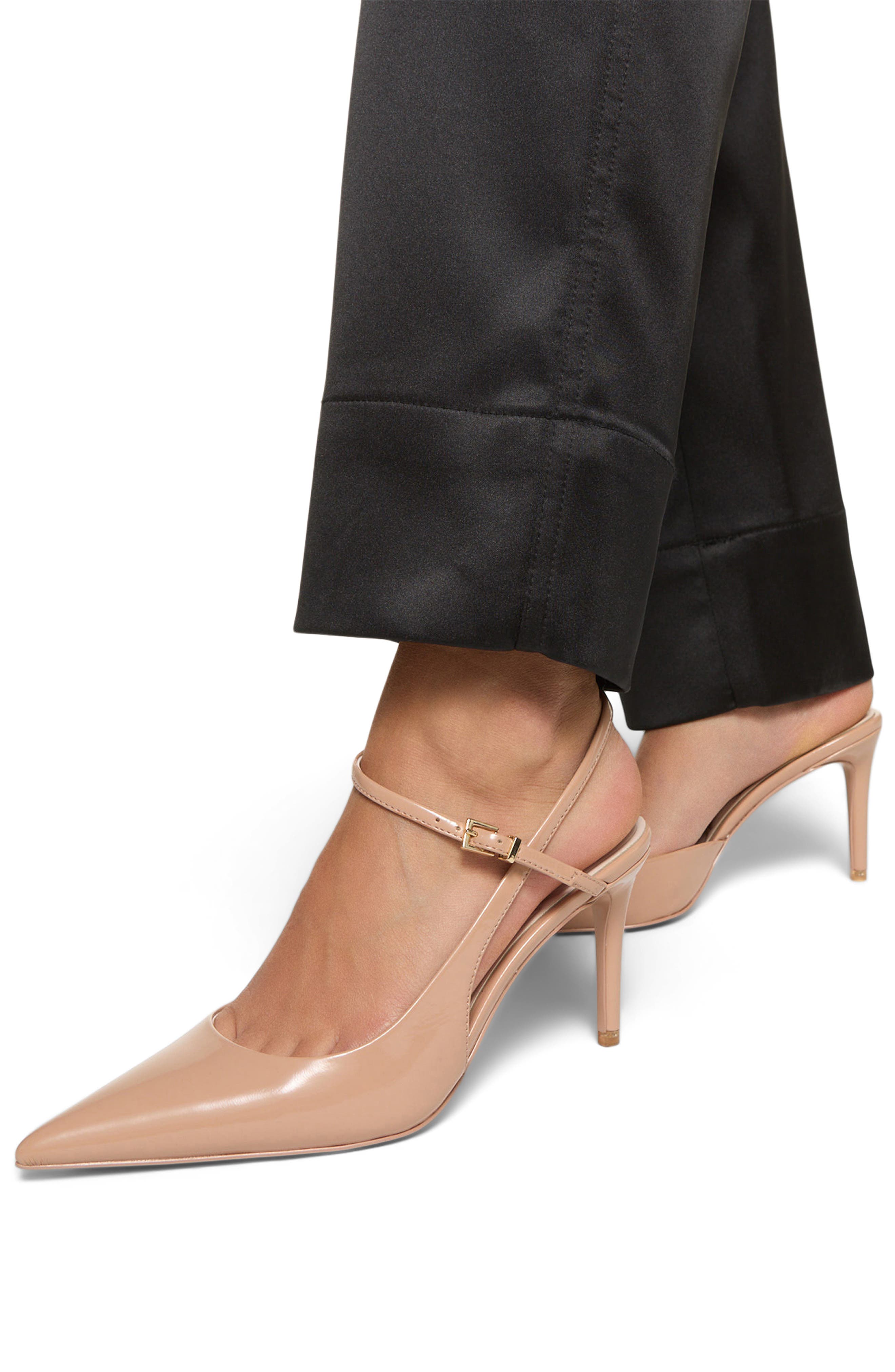 Kymmberly Pointed Toe Ankle Strap Pump, Alternate, color, CREAM TAN