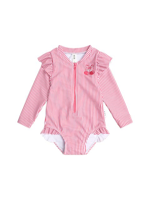 Frill Swimsuit Cherry Pie Stripe (Baby)