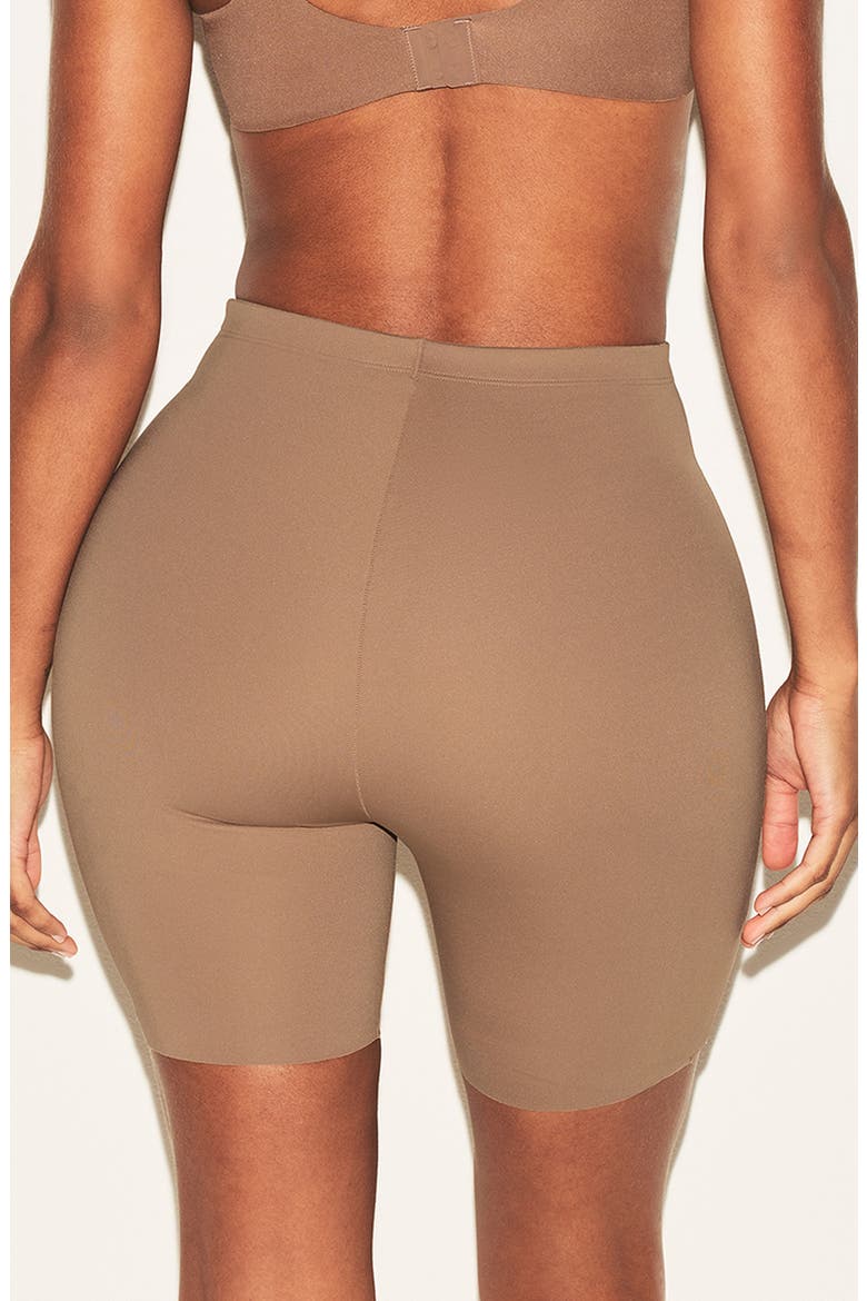 Hip Enhancing Mid Thigh Padded Shorts, Alternate, color, SIENNA