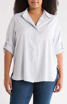 MAX STUDIO Stripe Popover Tunic