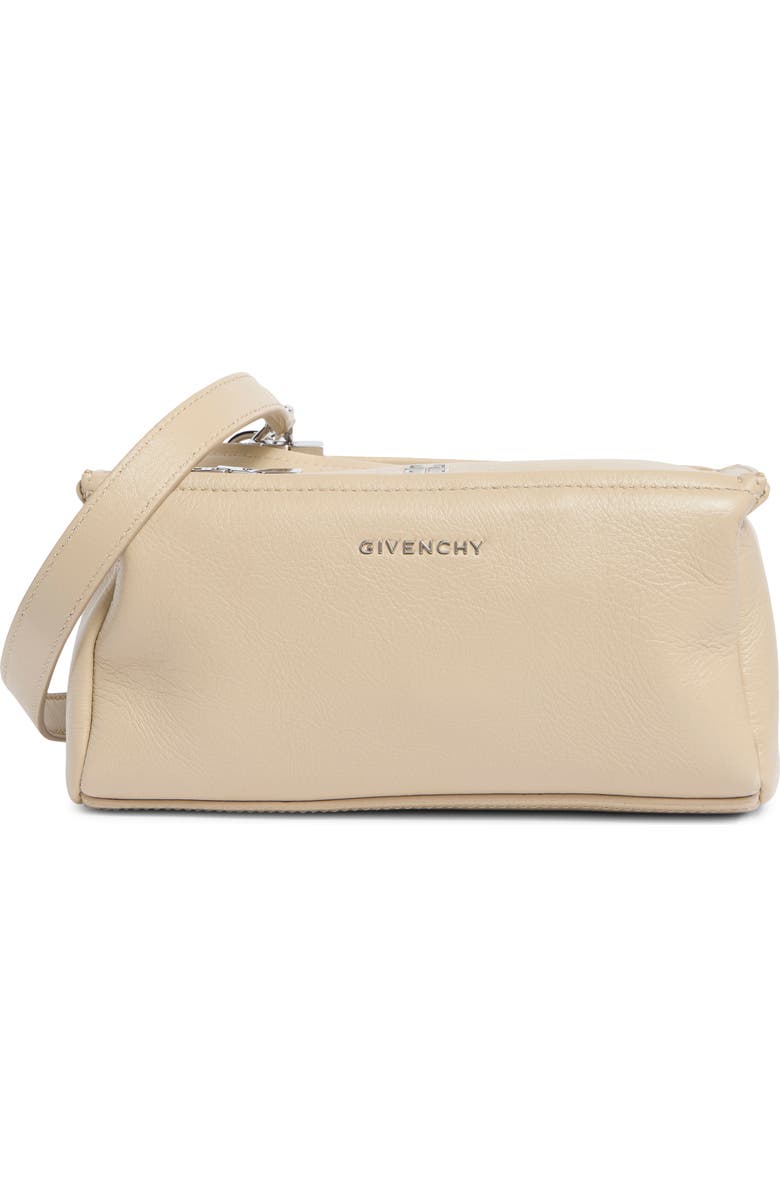 Givenchy Pandora Mini Crossbody Bag, Main, color, Beige
