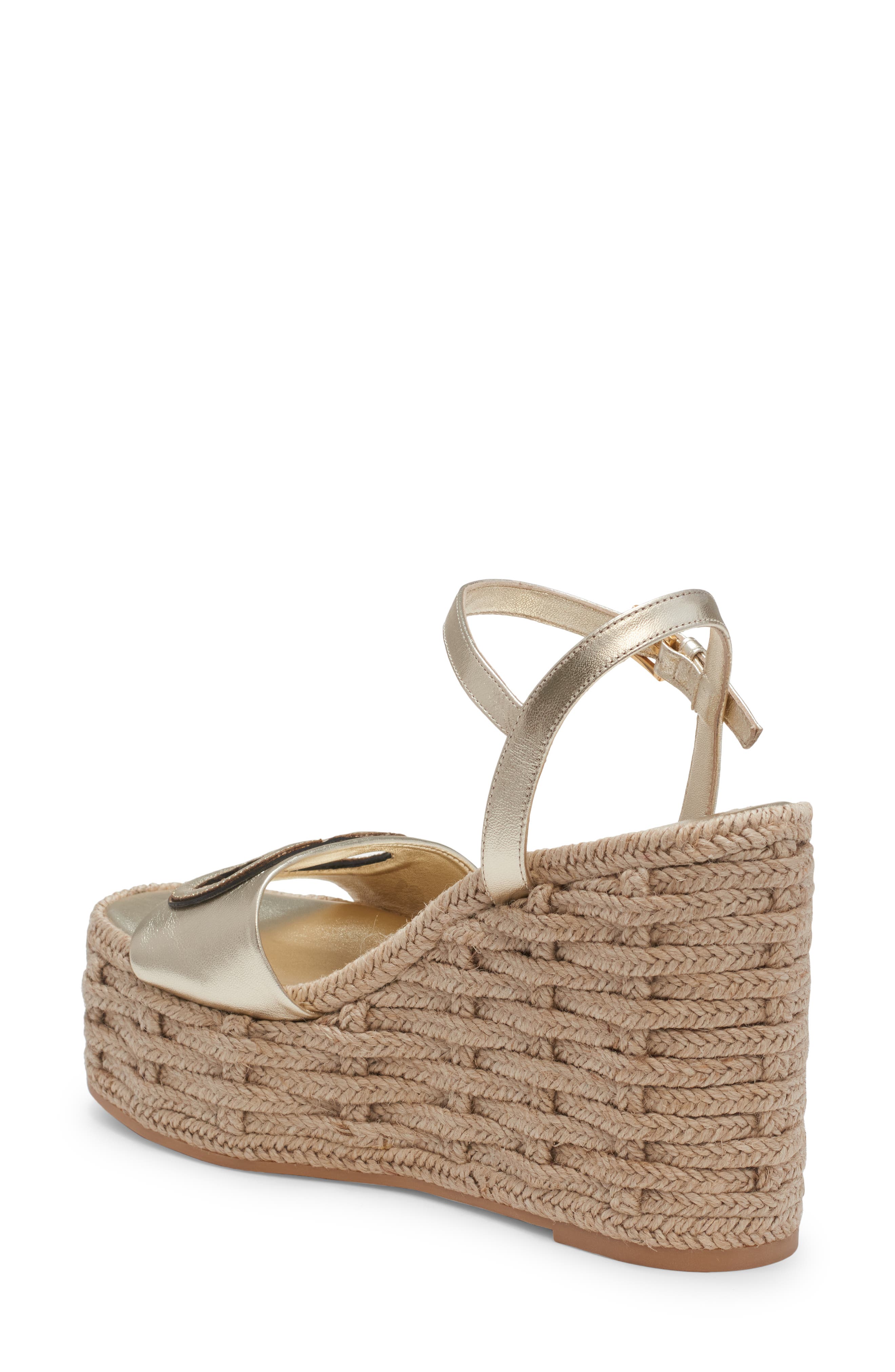 Valentino Garavani VLOGO Espadrille Wedge Sandal, Alternate, color, 