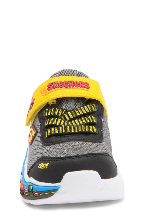 Skechers Boys Play Scene Dinosaurs In Black/yellow